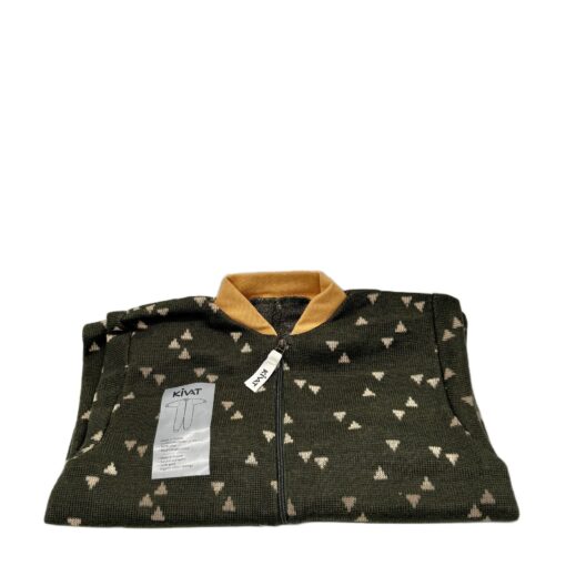 Ulloverall strl 90 mörkgrön/trianglar