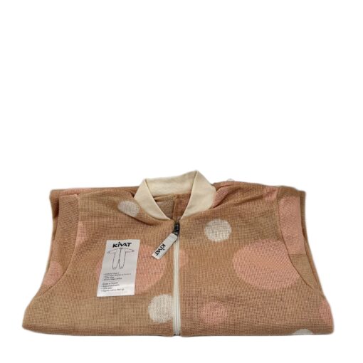 Ulloverall strl 100 ljusbrun/bollar