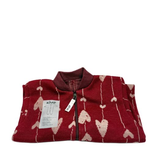 Ulloverall strl 100 vinröd/hjärtan